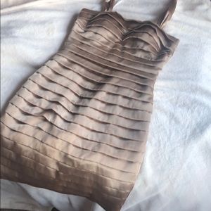Gold haulter dress size four/worn once
